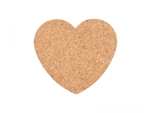 Laserable Blanks Heart Cork Coaster