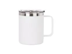 Laserable Blanks 10oz/300ml Powder Coated SS Mug(White)