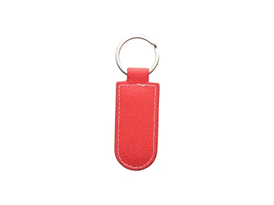 PU Leather Key Chain(Arc,Red)