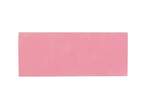 Laserable Blanks Laserable Leather Sleeve for Can Cooler(Pink/Black, 25*10cm)