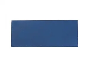 Laserable Blanks Laserable Leather Sleeve for Can Cooler(Blue/Silver, 25*10cm)
