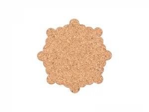Laserable Blanks Snowflake Cork Coaster