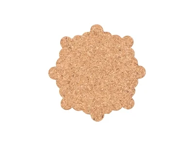 Laserable Blanks Snowflake Cork Coaster