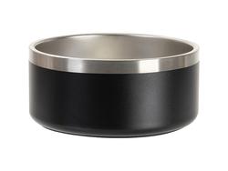 Laserable Blanks 64oz/1900ml Powder Coated SS  Dog Bowl(Black)