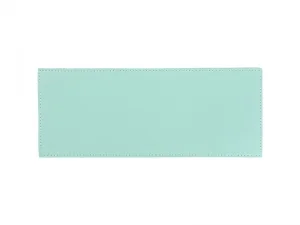 Laserable Blanks Laserable Leather Sleeve for Can Cooler(Mint Green/Black, 25*10cm)