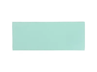 Laserable Blanks Laserable Leather Sleeve for Can Cooler(Mint Green/Black, 25*10cm)