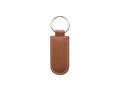 PU Leather Key Chain(Arc,Brown)
