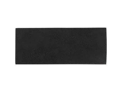 Laserable Blanks Laserable Leather Sleeve for Can Cooler(Black/Gold, 25*10cm)