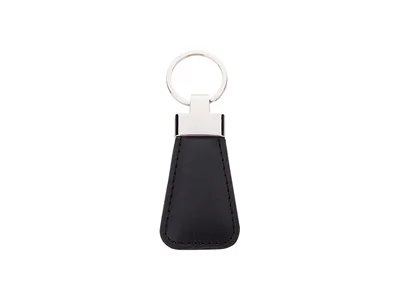 PU Leather Key Chain(Trapezoid, Black)