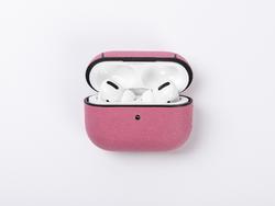 Engraving AirPods Pro Headphone Charging Box Cover(Pink/Black)