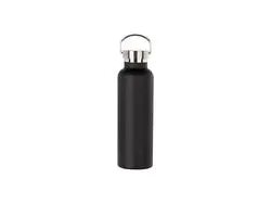 750ml/25oz Powder Coated Stainless Steel Bottle (Black)
