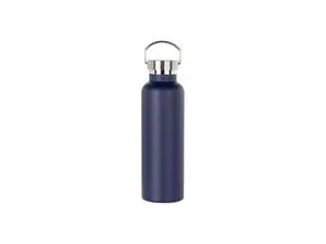 750ml/25oz Powder Coated Stainless Steel Bottle (Dark Blue)