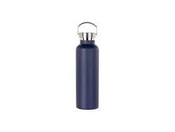 750ml/25oz Powder Coated Stainless Steel Bottle (Dark Blue)
