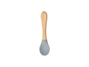 Engraving Bamboo Baby Bowl Spoon(Gray)